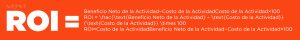 formula para calcular el roi de un taller de integracion